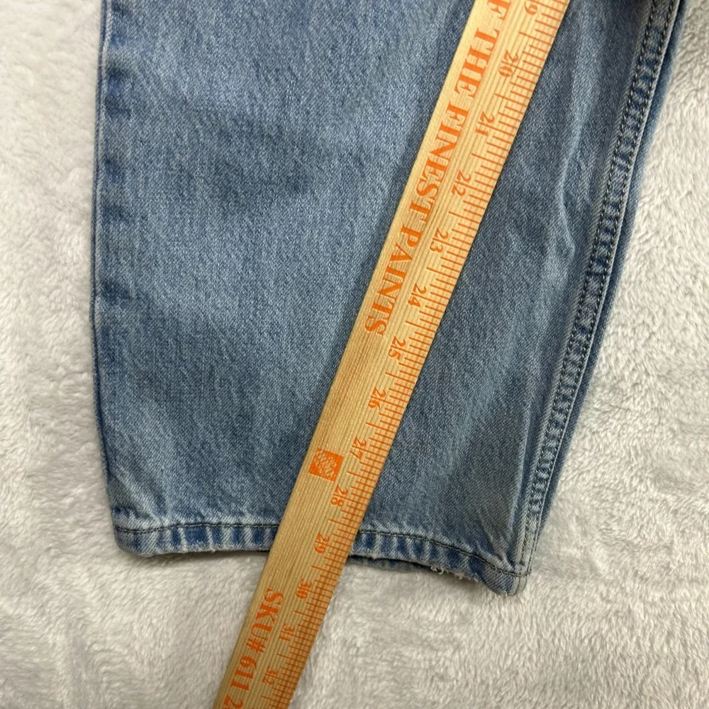 Levi's Low Pro Straight Jeans Women 30 Blue Denim Cotton Pockets Zip Fly - 33X29